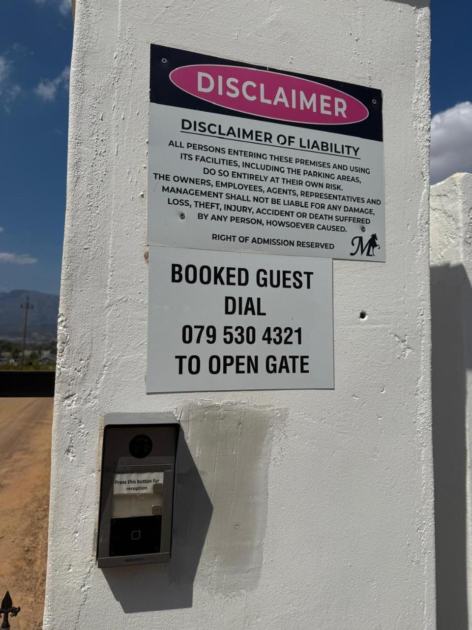 Middelplaas Paarl Guesthouse Экстерьер фото